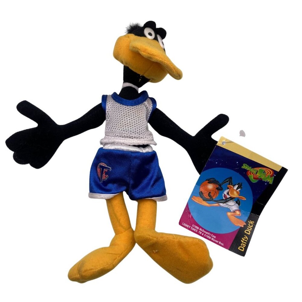 VTG 1996 Space Jam Daffy Duck Plush Toy Warner Bros x McDonald's – 10”